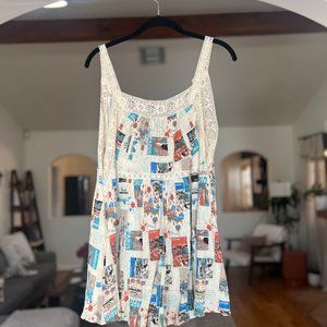 Urban Outfitters - Graphic Romper - Large